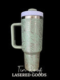 Load image into Gallery viewer, Leaves and Foliage Engraved Tumbler