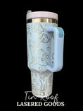 Load image into Gallery viewer, Ocean Doodles 2.0 Engraved Tumbler