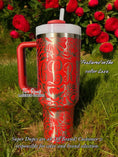 Load image into Gallery viewer, Monogram Peonies Engraved Tumbler