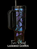 Load image into Gallery viewer, Hibiscus Floral Engraved Tumbler