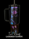 Load image into Gallery viewer, Hibiscus Floral Engraved Tumbler
