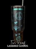 Load image into Gallery viewer, Hippie Freedom and Mushrooms Engraved Tumbler