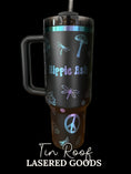 Load image into Gallery viewer, Hippie Freedom and Mushrooms Engraved Tumbler
