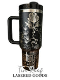 Load image into Gallery viewer, Floral Faith Verses and Phrases Engraved Tumbler
