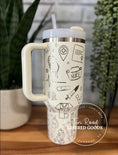 Load image into Gallery viewer, Wildflower Floral Engraved Tumbler