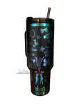 Load image into Gallery viewer, Go Fight Win Cheerleader Engraved Tumbler