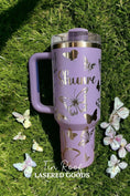 Load image into Gallery viewer, Butterfly Engraved Tumbler