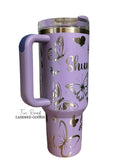 Load image into Gallery viewer, Butterfly Engraved Tumbler