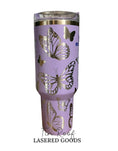 Load image into Gallery viewer, Butterfly Engraved Tumbler