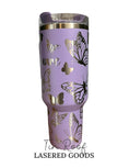 Load image into Gallery viewer, Butterfly Engraved Tumbler