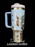Load image into Gallery viewer, Highland Cows in Sunflowers Engraved Tumbler