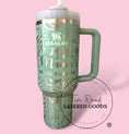 Load image into Gallery viewer, Monogram Peonies Engraved Tumbler