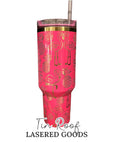 Load image into Gallery viewer, Tropical Flamingo Engraved Tumbler