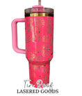 Load image into Gallery viewer, Tropical Flamingo Engraved Tumbler