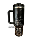 Load image into Gallery viewer, Poppy Flowers Engraved Tumbler