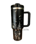 Load image into Gallery viewer, Poppy Flowers Engraved Tumbler