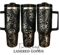 Load image into Gallery viewer, Zinnia Engraved Tumbler