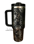 Load image into Gallery viewer, Zinnia Engraved Tumbler