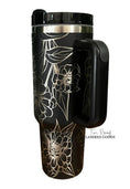 Load image into Gallery viewer, Zinnia Engraved Tumbler