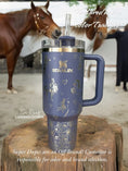 Load image into Gallery viewer, Horses and Wildflowers Engraved Tumbler