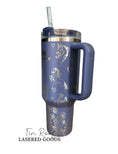 Load image into Gallery viewer, Horses and Wildflowers Engraved Tumbler