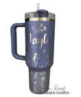 Load image into Gallery viewer, Horses and Wildflowers Engraved Tumbler