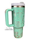 Load image into Gallery viewer, Teacher Caffeine, Crayons and Chaos Engraved Tumbler