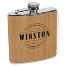 Leatherette 6oz Flask