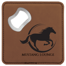 Leatherette Bottle Opener Coasters