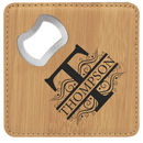 Leatherette Bottle Opener Coasters