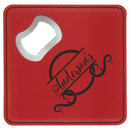 Leatherette Bottle Opener Coasters