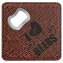Leatherette Bottle Opener Coasters