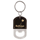 Leatherette Rounded Bottle Opener Keychain