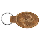 Leatherette Oval Keychain
