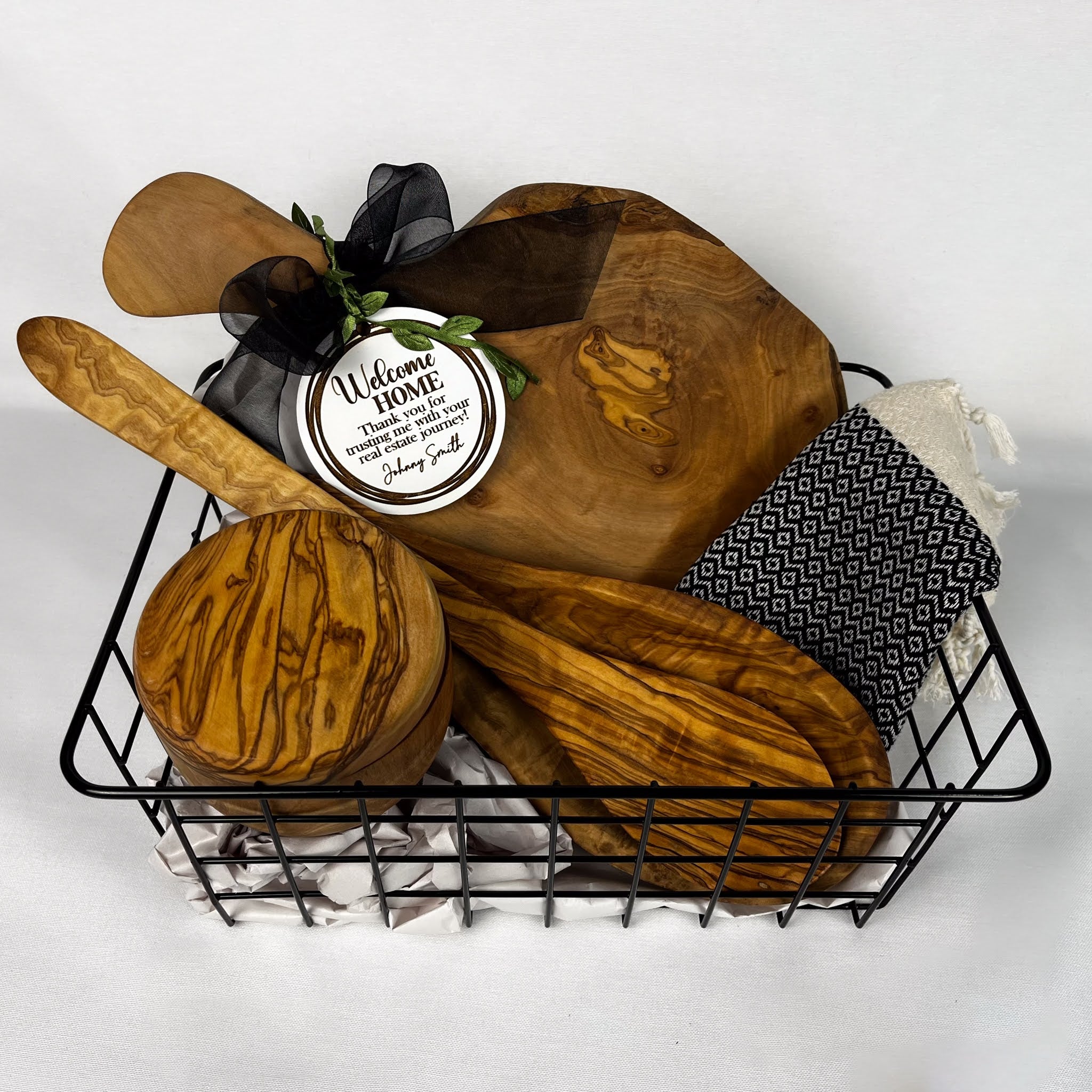 Olive Wood Paddle Board Gift Set