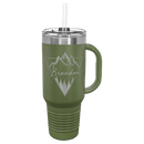 40oz Tumbler with Lid & Straw
