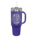 40oz Tumbler with Lid & Straw