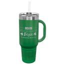 40oz Tumbler with Lid & Straw