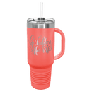 40oz Tumbler with Lid & Straw