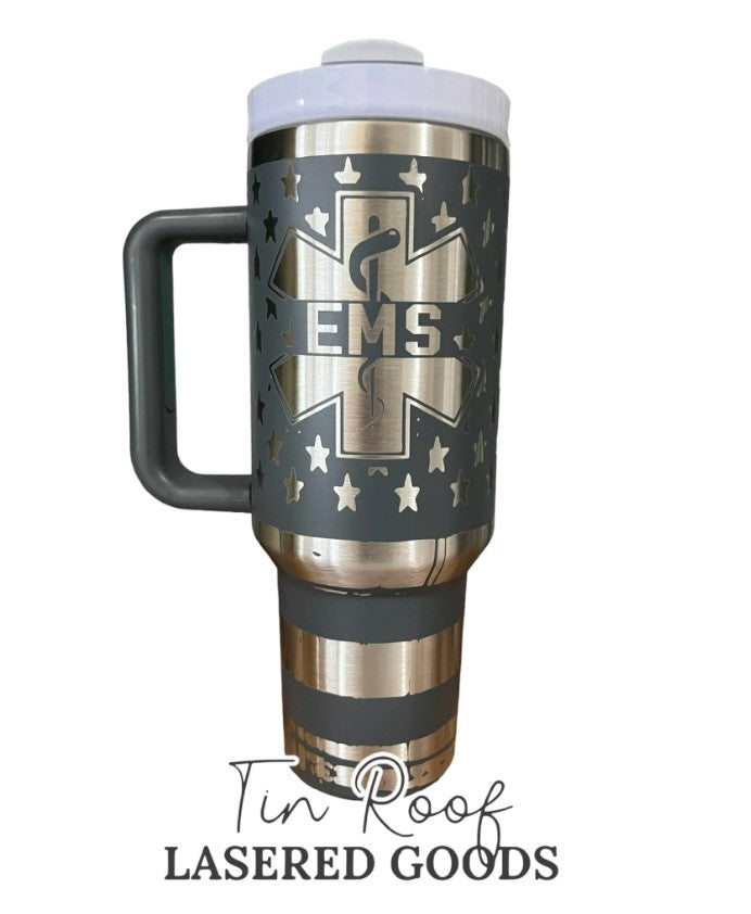 EMS Laser Engraved Tumbler