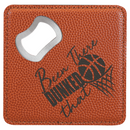 Leatherette Bottle Opener Coasters