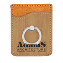 Leatherette Phone Wallet with Ring