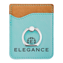 Leatherette Phone Wallet with Ring