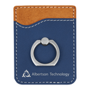 Leatherette Phone Wallet with Ring