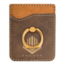 Leatherette Phone Wallet with Ring