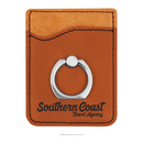 Leatherette Phone Wallet with Ring