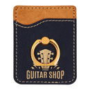 Leatherette Phone Wallet with Ring