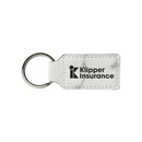 Leatherette Rectangle Keychain
