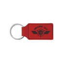 Leatherette Rectangle Keychain
