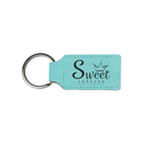 Leatherette Rectangle Keychain